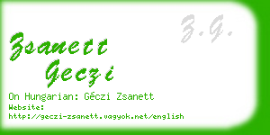 zsanett geczi business card
